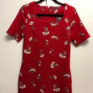 Red Floral Dress